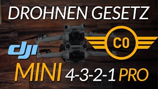 EU Drohnenverordnung amp Gesetz DJI MINI 4 3 2 1 PRO und Drohnenklasse C0  unter 250g  2024 [upl. by Kelsi]