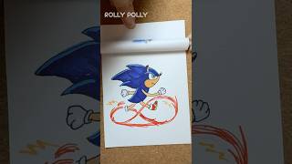 DIY Sonic Animation  Sonic the Hedgehog sonic sonicthehedgehog drawing [upl. by Lekim918]