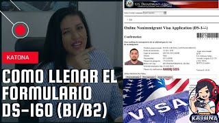 🔴COMO LLENAR FORMULARIO DS160🔴 2023 🔴 B1B2 VISA AMERICANA  USA  BIEN EXPLICADO NIÑOS O ADULTOS [upl. by Aurelio]