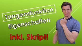 Die Tangensfunktion  Zusammenhang Einheitskreis Graph Eigenschaften mit SKRIPT [upl. by Perceval]