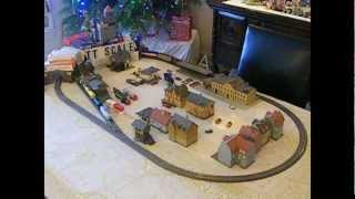 TT scale Classic Table Top Christmas train layout set [upl. by Niuq]