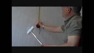 How to drill a tiled bathroom wall and fit a shower rail without making a mess [upl. by Shanahan]