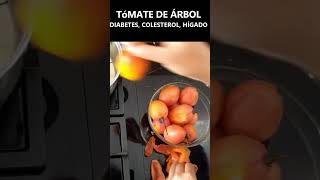 Postre Saludable con Tomate de árbol higadograso colesterolalto diabetes [upl. by Hnamik]