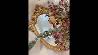 French Vintage Vanity Mirror homedecormirror makeup retrostyle [upl. by Hedberg242]