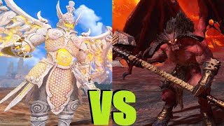 Сайтан Бдительный vs Кровожад Total War Warhammer 3 Immortal Empires тесты юнитов v 420 [upl. by Laehcym]