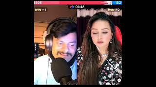 Rooben khadkha Vs beautiful lady funny Tiktok live video funny comedy roobenkhadka abreaction [upl. by Nymzaj]