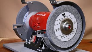 Bench Grinder Removing vibrations balancing the abrasive disc faceplate and more [upl. by Donia]