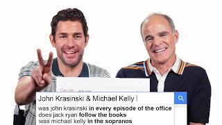 John Krasinski amp Michael Kelly Answer the Webs Most Searched Questions  WIRED [upl. by Delora774]