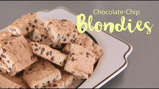 Weight Watchers recepten Eet Inspiratie 6 Chocolate Chip Blondies [upl. by Ellga]