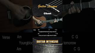 Ghost  Justin Bieber  EASY Guitar Tutorial with Chords  Lyrics [upl. by Ivonne668]