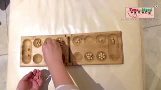 How to Play Mancala Kalaha Board Game by Toys of Wood Oxford [upl. by Domenico257]