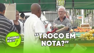 TONINHO TORNADO CAUSA COM FEIRANTES  PEGADINHAS REDETV [upl. by Htyderem]