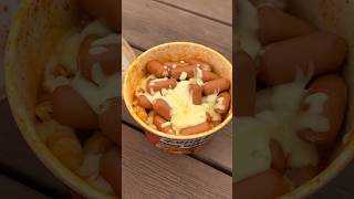 7 for Korean Convenience Store Cheese Tteokbokki Spaghetti  Sausage  Mark Set Meal [upl. by Jackquelin]