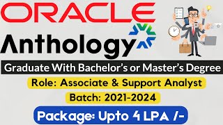 Oracle amp Anthology Off Campus Drive  Salary 4 LPA   Hiring For Freshers  Apply Now jobs2024 [upl. by Khosrow87]