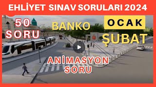 EHLİYET SINAV SORULARI 2024 OCAK ŞUBAT ÇIKMIŞ EHLİYET SINAV SORULARI [upl. by Asen]