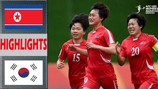 North Korea vs South Korea Highlights  AFC U20 Womens Asian Cup 2024  3132024 [upl. by Abana]