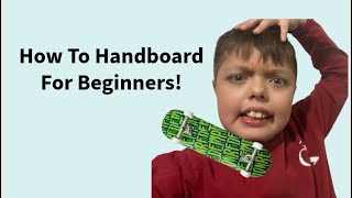 How To Handboard For Beginners handboarding [upl. by Ruon]