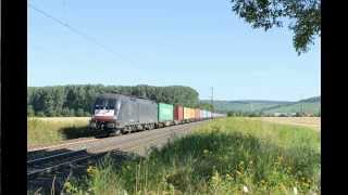 Züge im Maintal bei RetzbachZellingen Himmelstadt und Karlstadt [upl. by Eiznekcam]