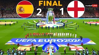 Spain Vs England 21  Euro 2024 Final Match  Full Match HD Highlights [upl. by Abramson766]