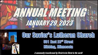 OSLC Hibbing 2023 ANNUAL MEETING 12923 [upl. by Adaner]