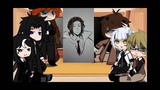 BSD react to dazai Tw in description [upl. by Asilram]