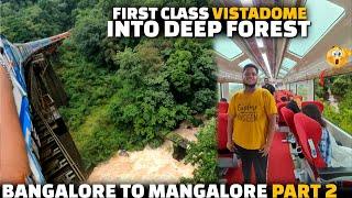 First class VISTADOME Train journey in Deep forest  Bangalore to Mangalore Part 2 [upl. by Navannod]