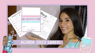 AGENDA 2022 GRATIS PARA IMPRIMIR  PDF Productividad  Organización [upl. by Ioj]