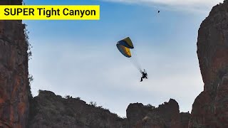 quotDont Hit The Wallquot  Paramotor Box Canyon Flying [upl. by Ahsa]