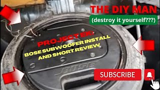 Project EK Bose Subwoofer Install and Short Review [upl. by Garwin]