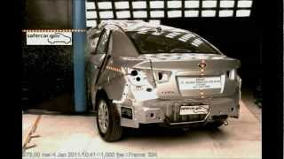 Kia Forte  Pole Crash Test  2013  High Speed Camera  NHTSA Full Length Test [upl. by Htebyram]