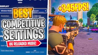 The BEST Competitive Settings in Fortnite Reload FPS Boost amp More [upl. by Nnalyrehs]