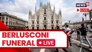 Berlusconi Funeral Live  Italians Pay Respects To Former PM Berlusconi On His Funeral  News18 Live [upl. by Ayatahs799]