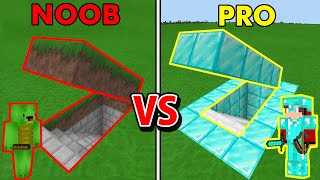 Minecraft NOOB vs PRO Secret Bunker BUILD CHALLENGE [upl. by Harlene693]