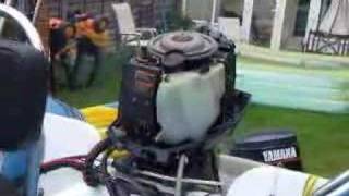 Yamaha 50hp outboard triple 2 stroke autolube [upl. by Shannen]