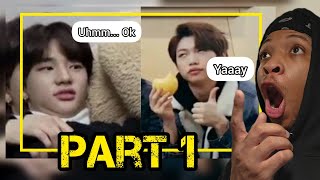 STRAY KIDS Funny Moments Part 1  REACTION [upl. by Beale]