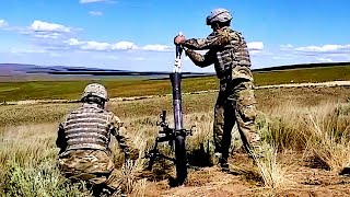 A Quick Video About HOW TO AIM AND FIRE An 81mm Mortar Yakima Training Center Yakima Wash [upl. by Nie445]