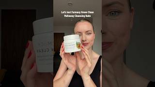 My first impressions review of Farmacy Green Clean Meltaway Cleansing Balm for double cleansing [upl. by Jaf]