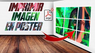 Como Imprimir Imágenes en Poster Varias Hojas en PDF  Gratis amp Sin Programas  Rasterbator ✅✨ [upl. by Ahsaya]