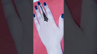 Easy finger mehndi design mehndi mehndidesign shorts viralvideo fingermehndidesign [upl. by Orose]