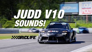 Formula Supra JUDD V10 SOUNDS at Gridlife Lime Rock [upl. by Mildrid694]