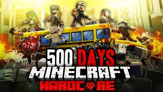 I Survived 500 Days at WAR in Zombie Minecraft 6 Hours [upl. by Ruprecht]