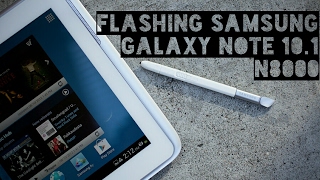 Tutorial Flashing Samsung Galaxy Note 101 N8000 [upl. by Rose]