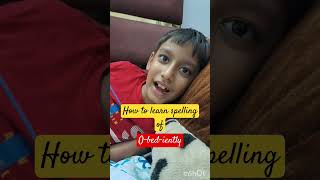 How to learn spellings  Obediently  Spelling kaise learn kre  ytshorts [upl. by Ecyaj]