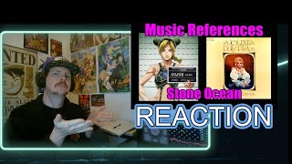 Every Music Reference in JoJo Stone Ocean REACTION [upl. by Rairb]