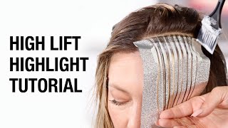 How To Highlight Using High Lifts  Ultra Lift Blonding Technique  Kenra Color [upl. by Ronyar]