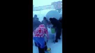 Krasnoyarsk Territory Dudinka January 2015 Красноярский край город Дудинка Январь 2015 russia [upl. by Powder]