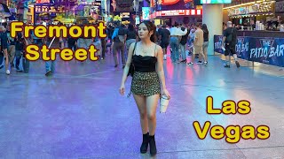 Fremont Street Las Vegas  Nightlife October 2024  4K [upl. by Solahcin]