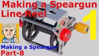 Wooden Speargun  Part 8  Making the LINE REEL1 [upl. by Arella]