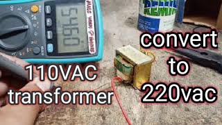 How to convert 110v transformer into 220V [upl. by Bernhard]