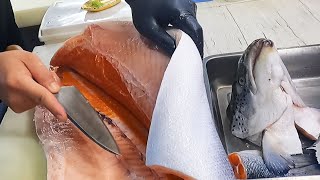 How to Fillet a Whole Salmon Like a Pro  Sashimi amp Sushi Techniques [upl. by Nixie]